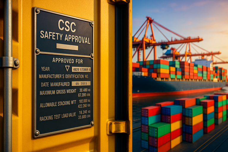 Placa CSC para contenedores: garantizando seguridad y cumplimiento en el transporte internacional