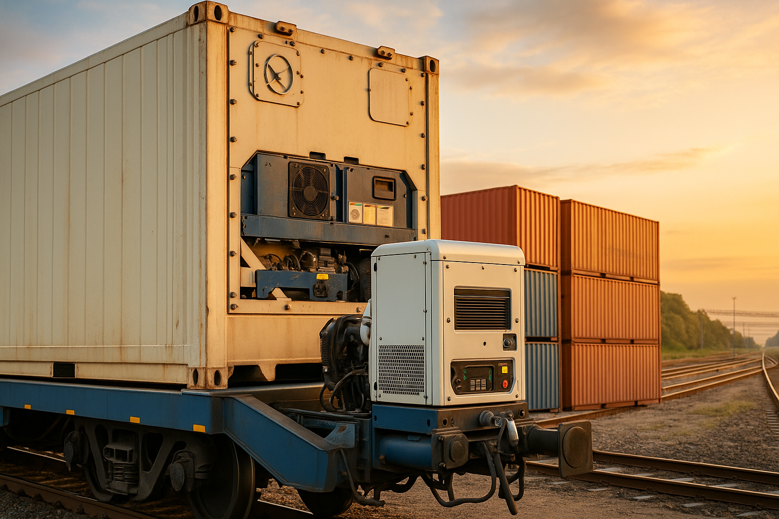 What is a genset for a reefer container?