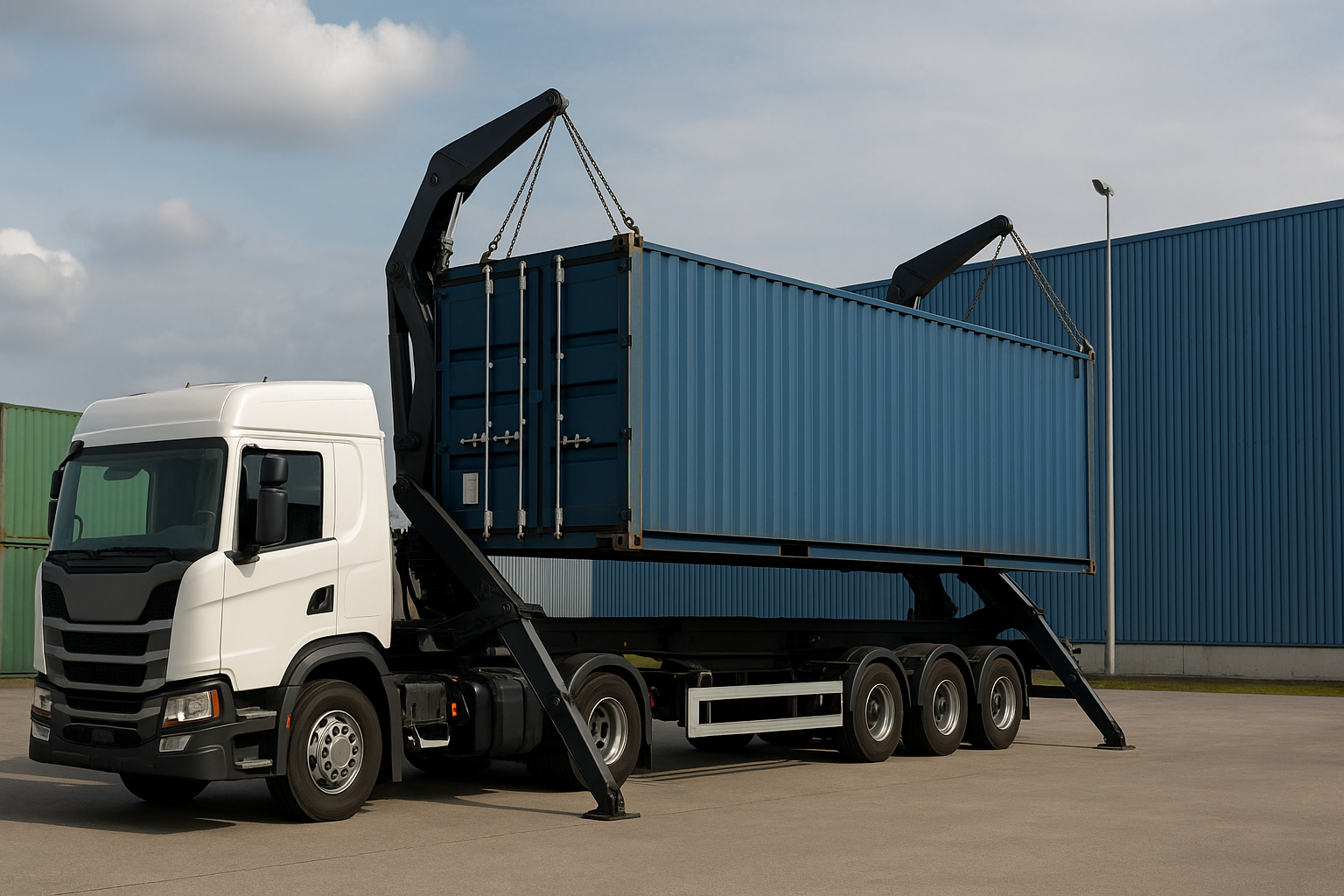 Side loader truck for container – how it works & when to use