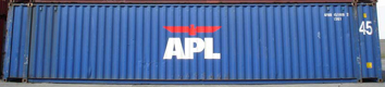 45HC APHU container picture