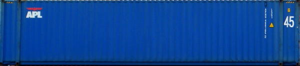 45HC container with prefix APLU