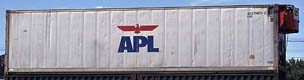 40REF container with prefix APLU