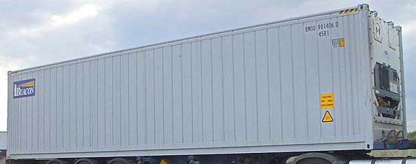 40REF container with prefix BMOU