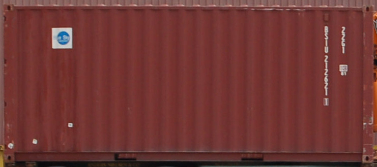 20DC container with prefix BSIU