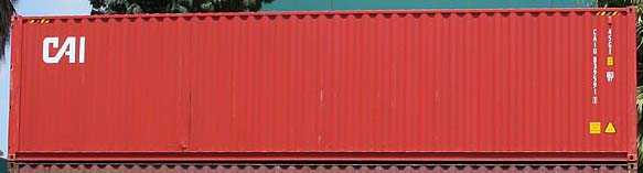 40HC container with prefix CAIU