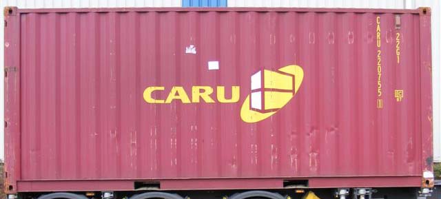 20DC container with prefix CARU