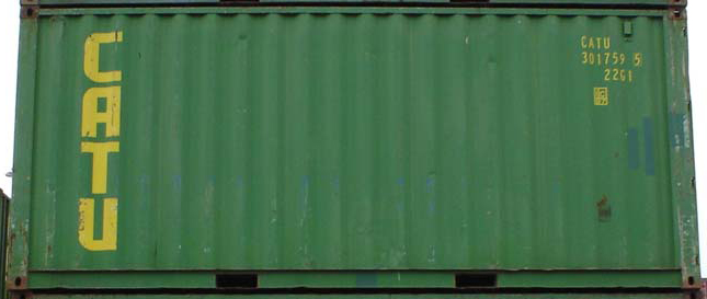 20DC container with prefix CATU