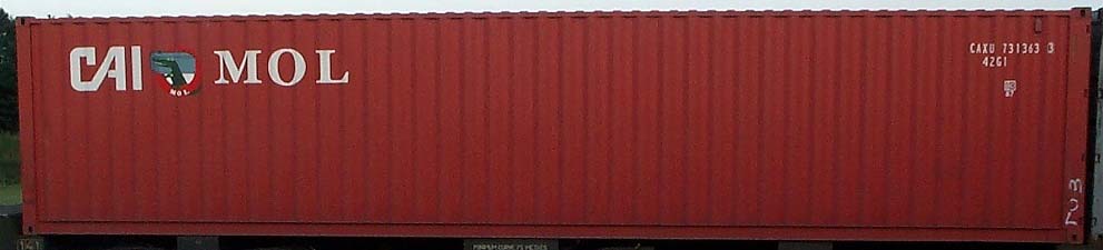 40DC container with prefix CAXU
