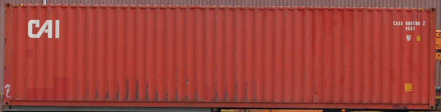 40HC container with prefix CAXU