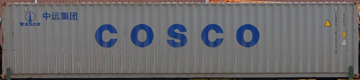 40DC container with prefix CBHU