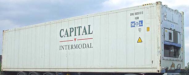 40REF container with prefix CHIU