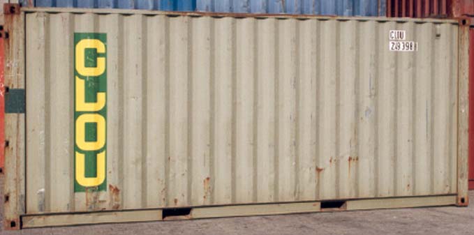 20DC container with prefix CLOU