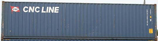 40HC container with prefix CNCU