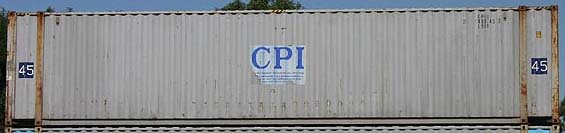 45HC container with prefix CPIU
