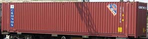 45HC container with prefix CRTU