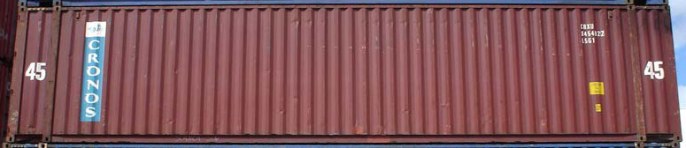 45HC container with prefix CRXU