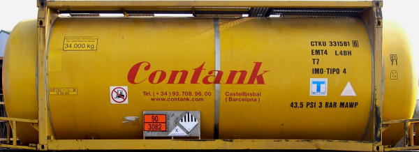 TANK container with prefix CTXU
