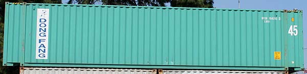 45HC container with prefix DFSU