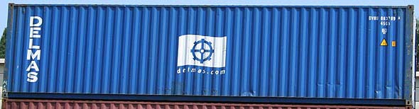40HC container with prefix DVRU