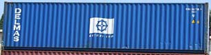 40HC container with prefix DVRU