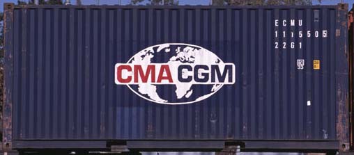 20DC container with prefix ECMU