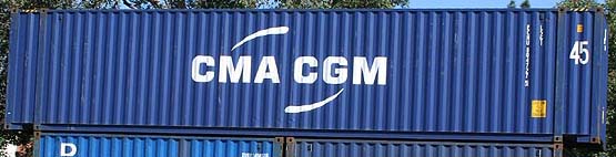 45HC container with prefix ECMU