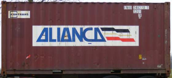 20DC container with prefix ENAU