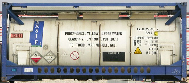 20TANK1 container with prefix EXFU
