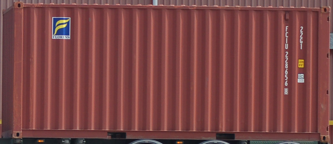 20DC container with prefix FCIU