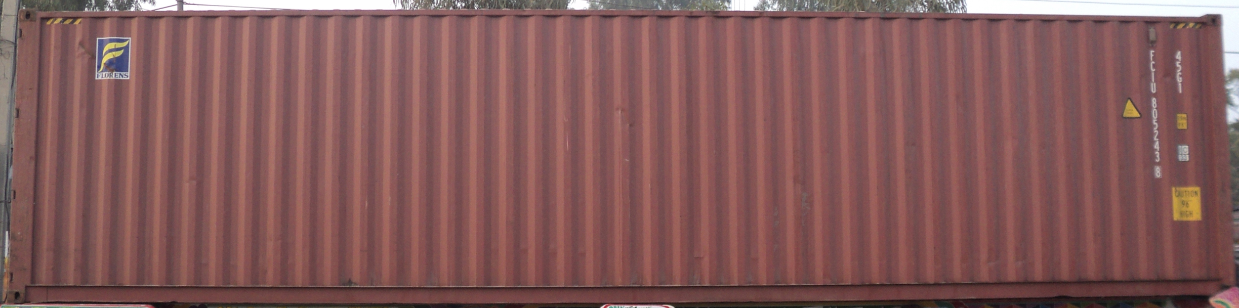 40HC container with prefix FCIU