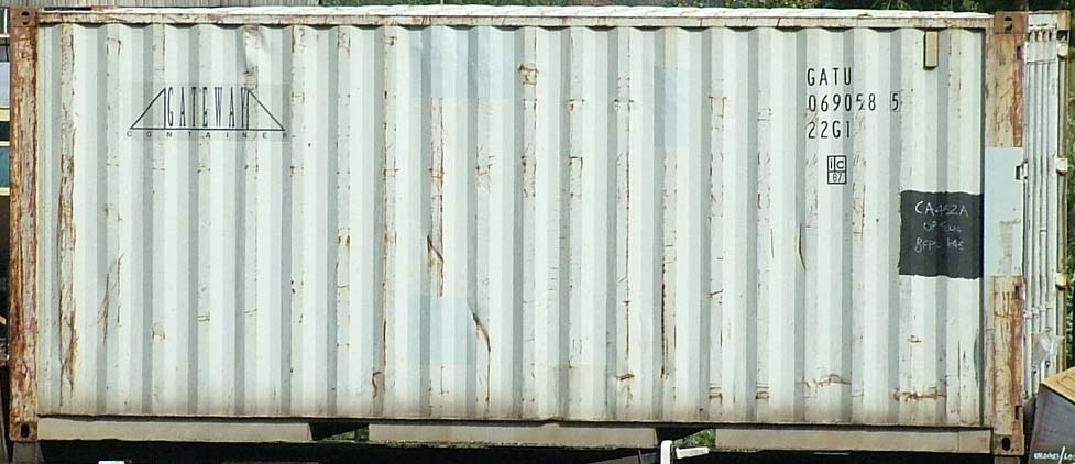 20DC container with prefix GATU