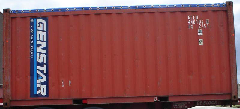 20OT container with prefix GCEU