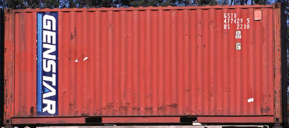 20DC container with prefix GSTU