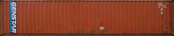 40DC container with prefix GSTU