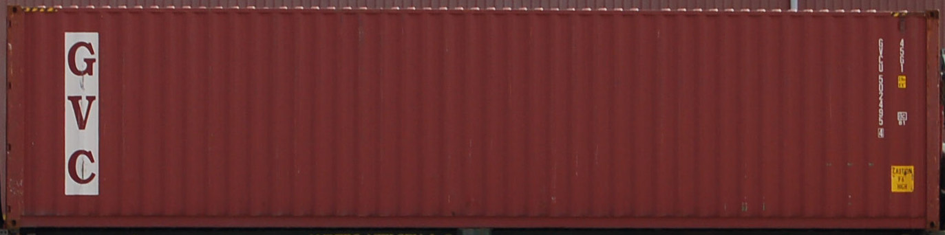 40HC container with prefix GVCU
