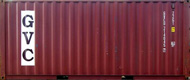 20DC container with prefix GVCU