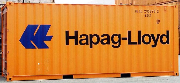 20DC container with prefix HLXU