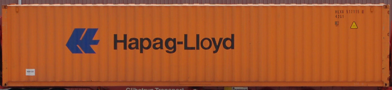 40DC container with prefix HLXU