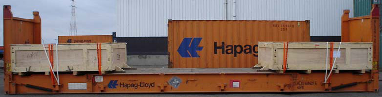 40FLAT HLXU container picture