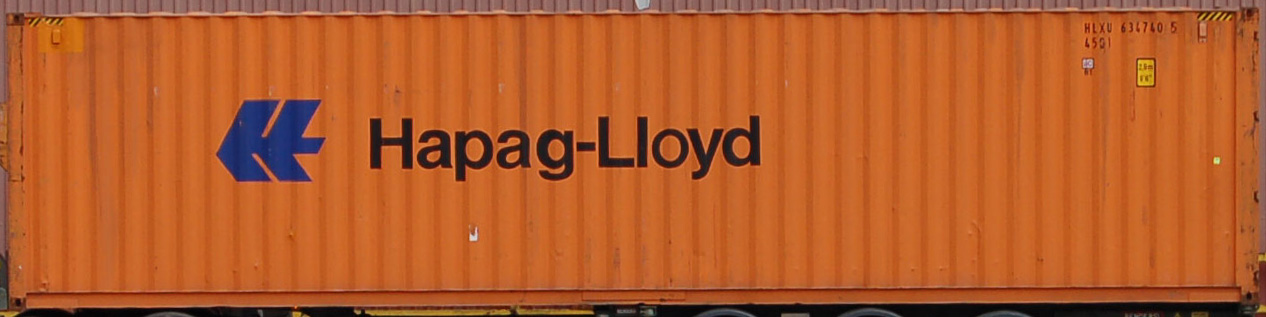 40HC container with prefix HLXU