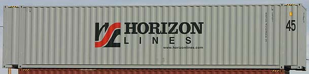 45HC container with prefix HRZU