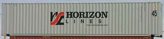 45HC container with prefix HRZU