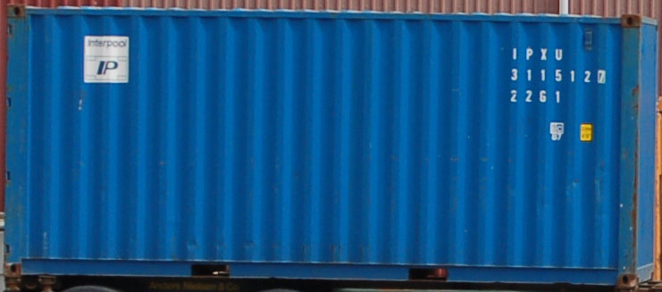 20DC container with prefix IPXU