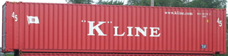 45HC container with prefix KKFU