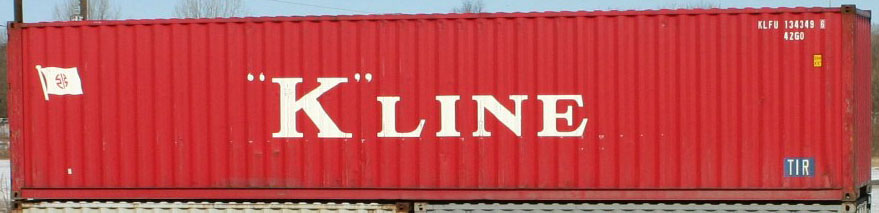 40DC container with prefix KLFU