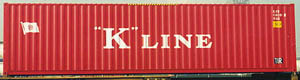 40HC container with prefix KLFU
