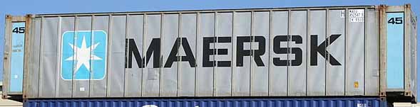 45HC container with prefix MAEU