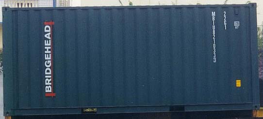 20DC container with prefix MBIU