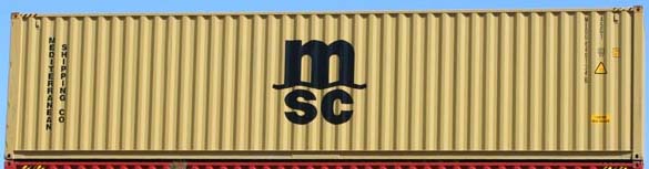 40HC container with prefix MEDU
