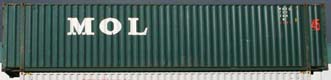 45HC container with prefix MOEU